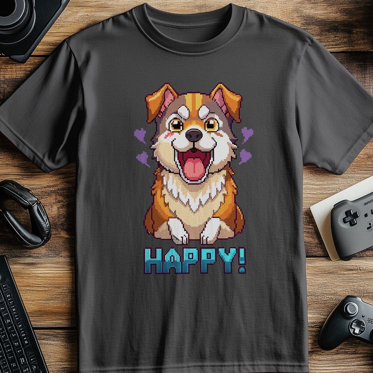 Pixel 18 Corgi T-Shirt image 4