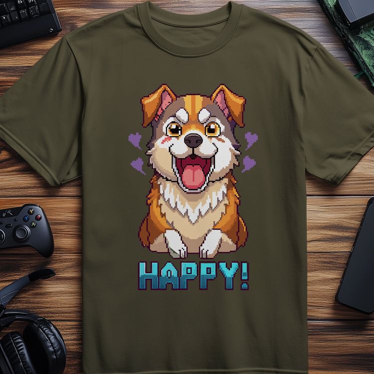 Pixel 18 Corgi T-Shirt image 1