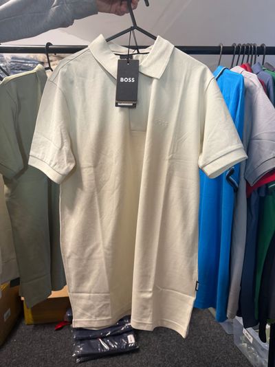 Boss cream Polo Shirt