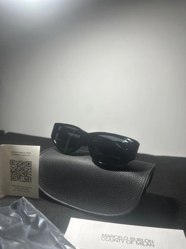 Marcelo Burlon County Of Milan Black Sunglasses