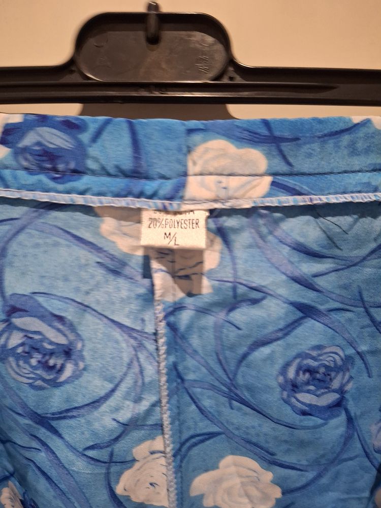 Blue Floral Shorts 3
