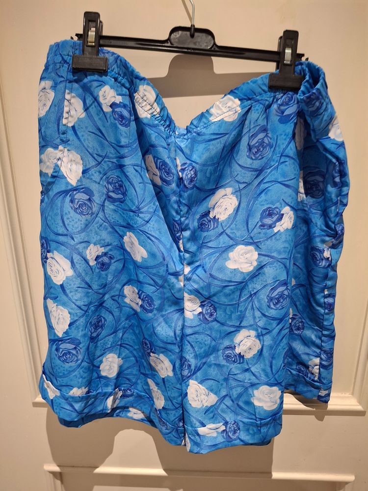 Blue Floral Shorts 2