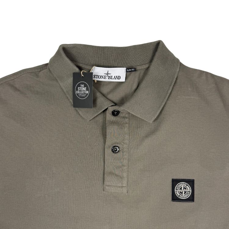 Polo Stone Island Caqui manga corta - talla 3XL image 3