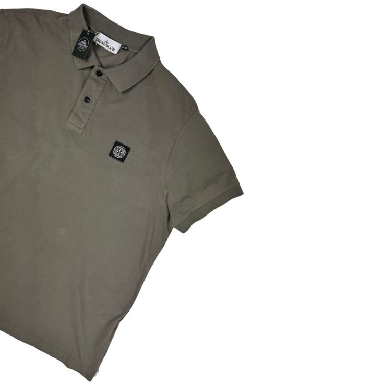 Polo Stone Island Caqui manga corta - talla 3XL image 4