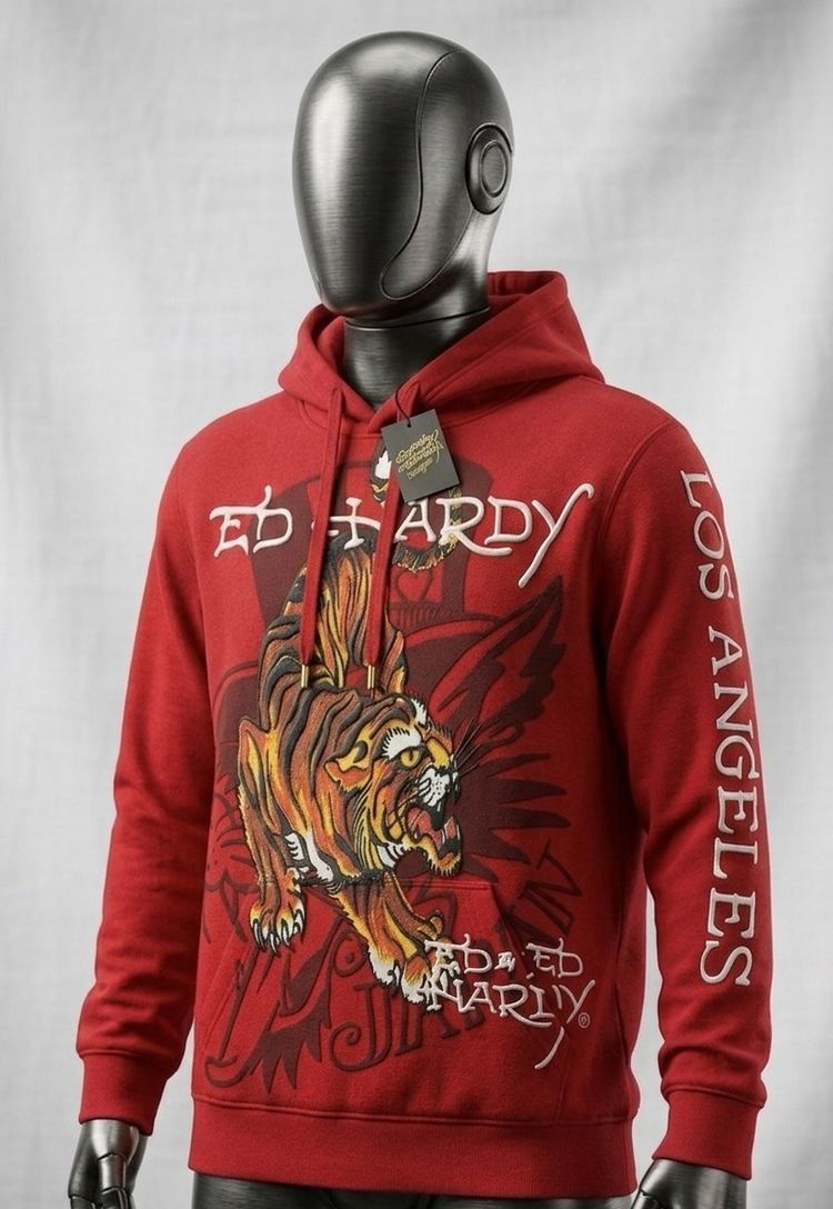 Ed Hardy Red Hoodie
