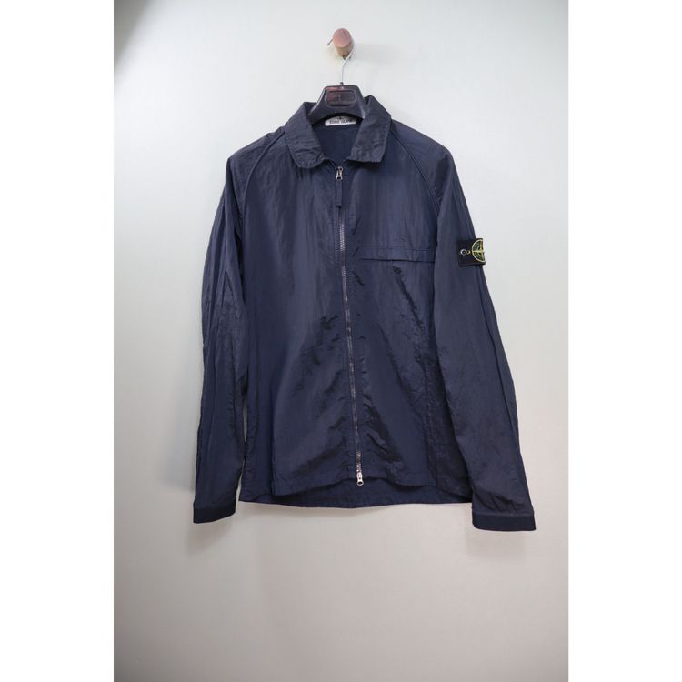 Stone Island Navy Nylon Metal Overshirt
