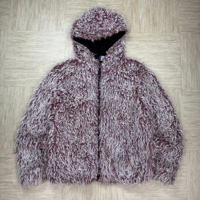 Tog24 1990's modacrylic faux fur yeti fleece jacket (S)