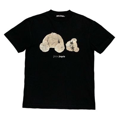 Palm Angels Small Bear Classic Sprayed Black Tee