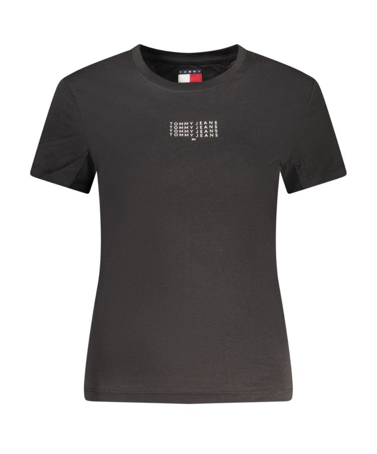 Tommy Jeans Black T-Shirt Donna S