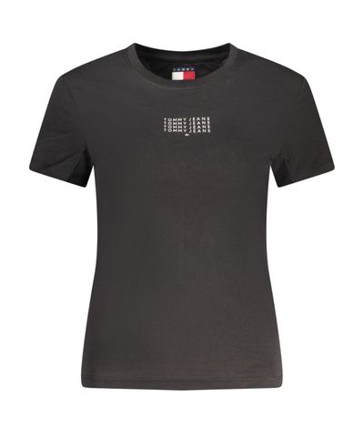 Tommy Jeans Black T-Shirt Donna S