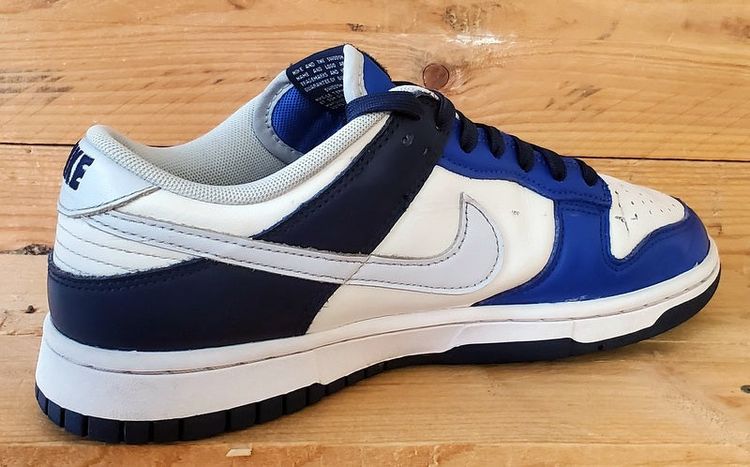 Nike Dunk Low Leather Trainers UK7/US8/EU41 FQ8826-100 White/Game Royal image 10
