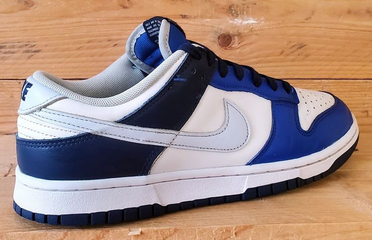 Nike Dunk Low Leather Trainers UK7/US8/EU41 FQ8826-100 White/Game Royal image 13