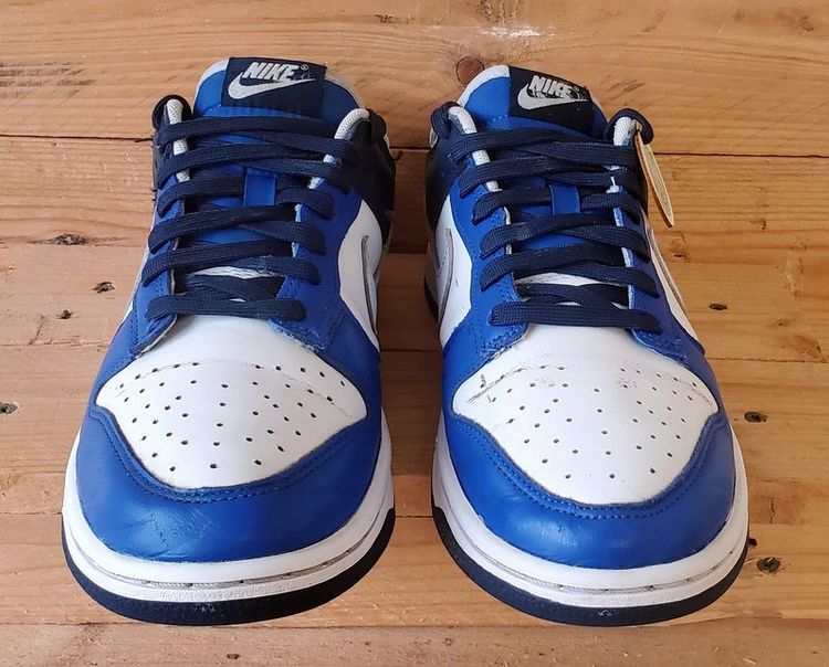 Nike Dunk Low Leather Trainers UK7/US8/EU41 FQ8826-100 White/Game Royal image 11
