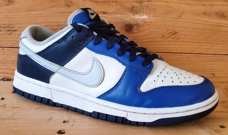 Nike Dunk Low Leather Trainers UK7/US8/EU41 FQ8826-100 White/Game Royal image 6