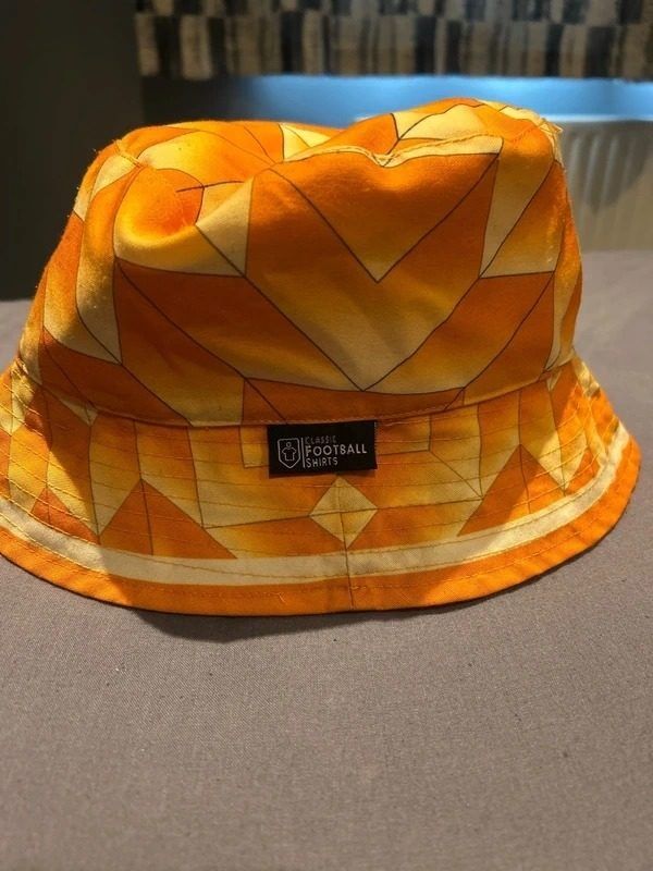 Orange Geometric Bucket Hat image 1