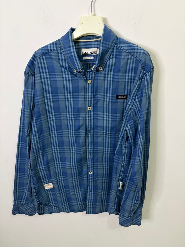 Napapijri Napapijri blue plaid shirt product image