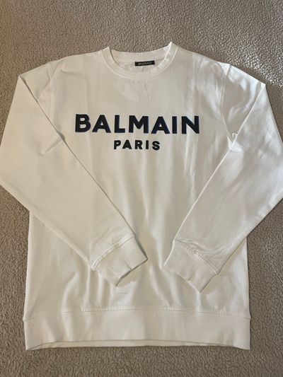 Balmain White Sweatshirt