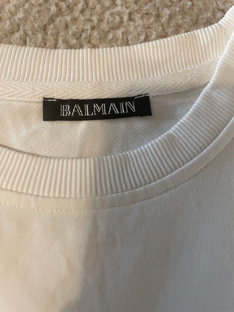 Balmain White Sweatshirt 3