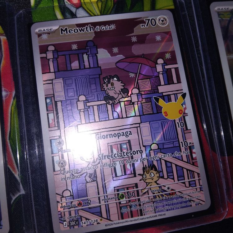 Meowth Di Galar carta  Pokémon  image 1