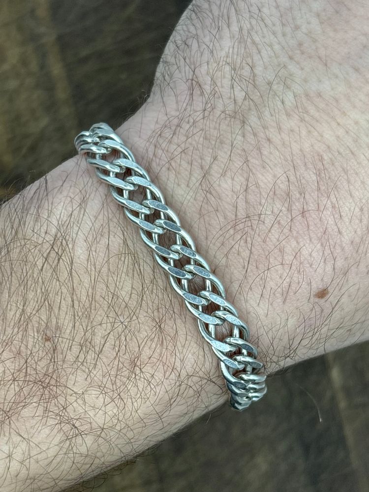 Solid silver bracelet