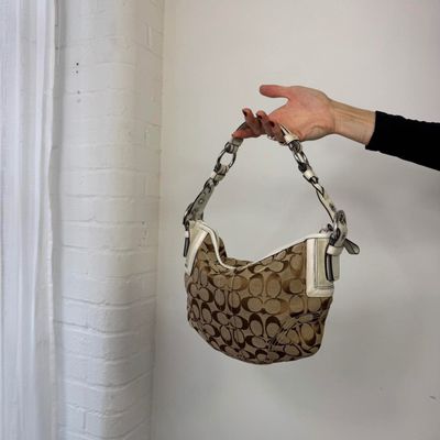 Coach Signature Canvas Shoulder Bag