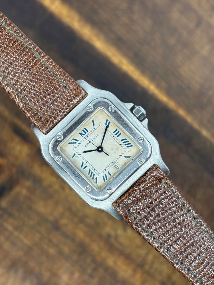 Cartier Santos Galbée – Steel, Roman Dial, Date