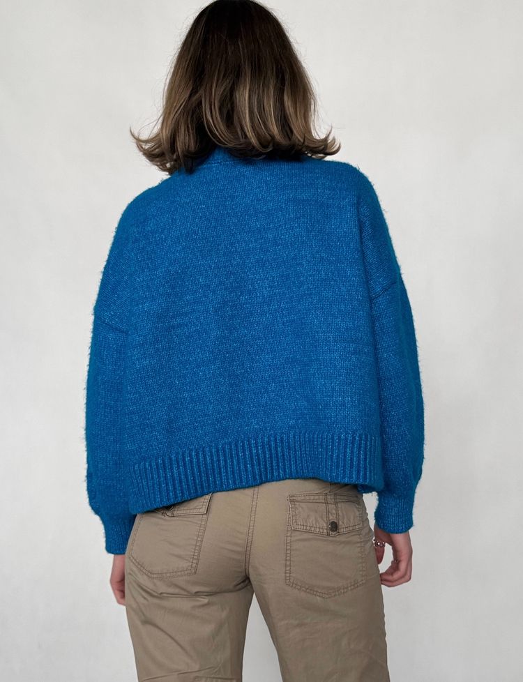 Immagine di blue knitted sweater 4