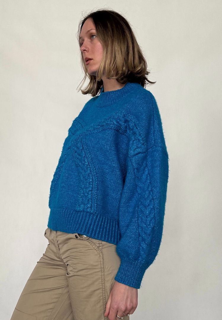 Immagine di blue knitted sweater 3