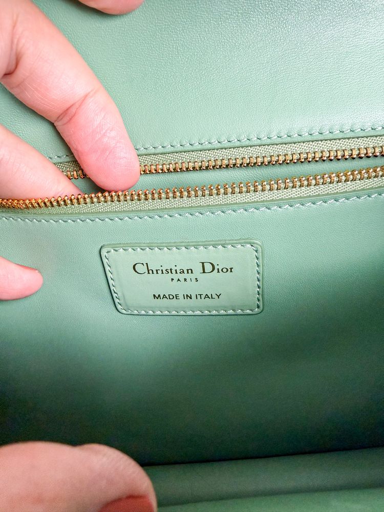 Christian Dior Green Leather Shoulder Bag 5