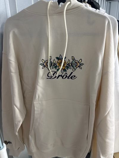 Drove de monsieur Hoodie With Floral Embroidery