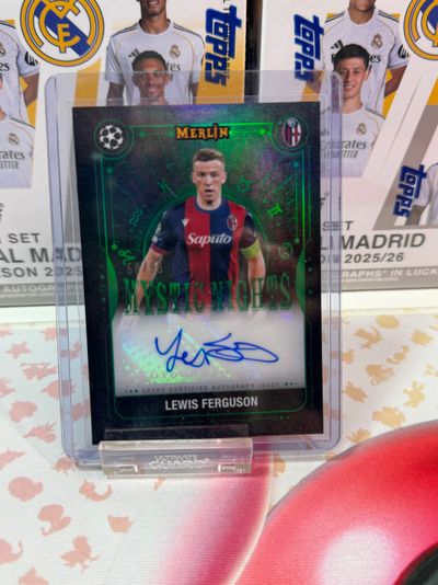 Merlin Mystiques Lewis Ferguson Autographed Soccer Card