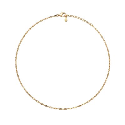 Collana GOLDEN LEAF | Catenina a Trama di Foglie in Acciaio Inox Oro – Eldra Milano 4