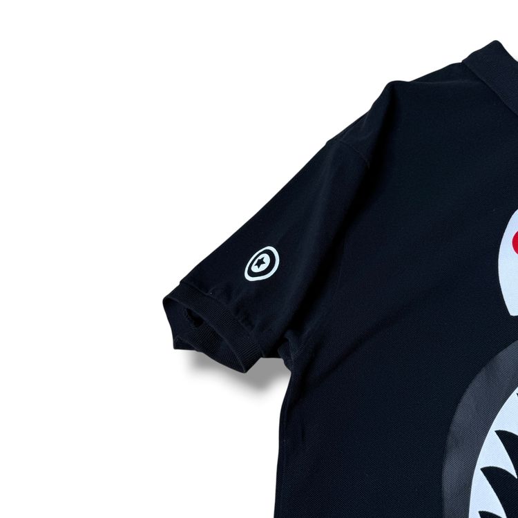 A Bathing Ape shark Polo Shirt Black, large imagen 3