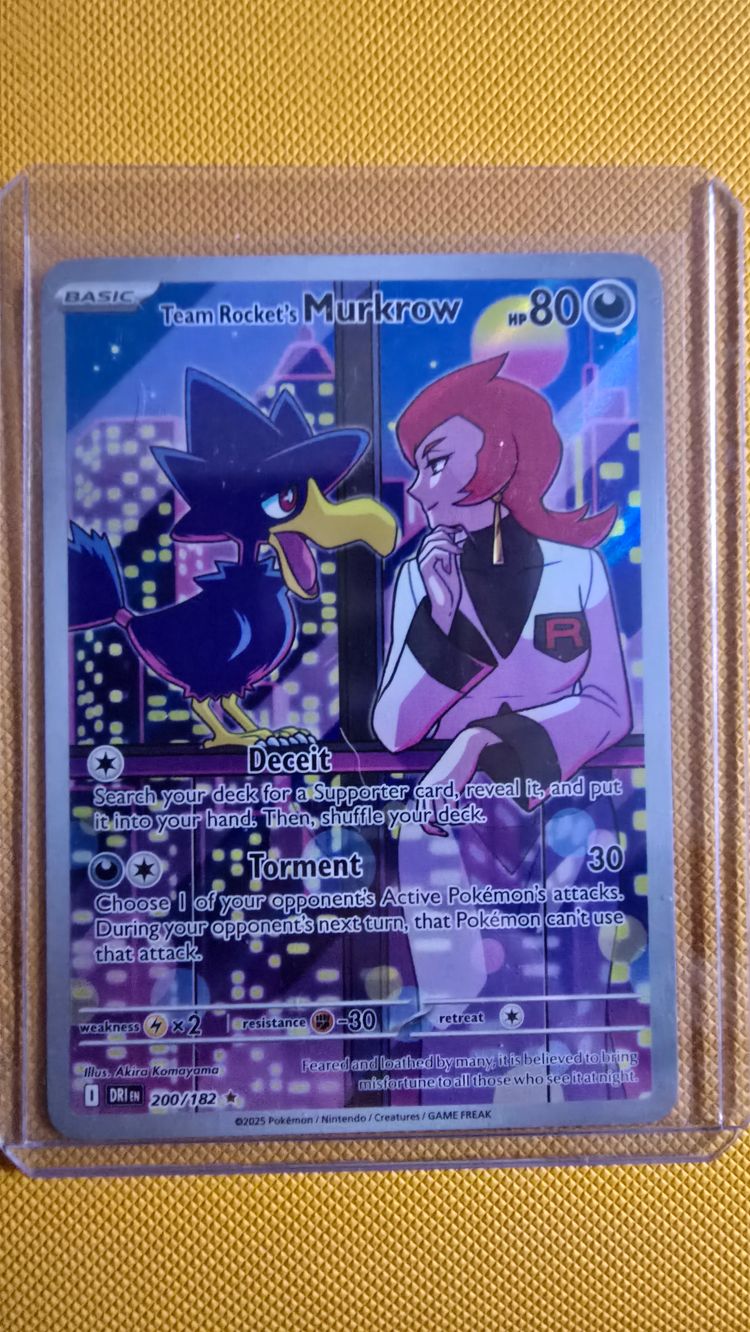 Team Rocket'S Murkrow Pokémon Card