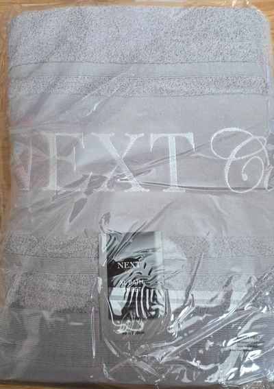 Pack of 3 Grey Colour Next Bath Sheet Towel Price Marked £49