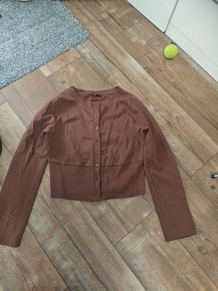 Very Brown Button-Up Cardigan image 2