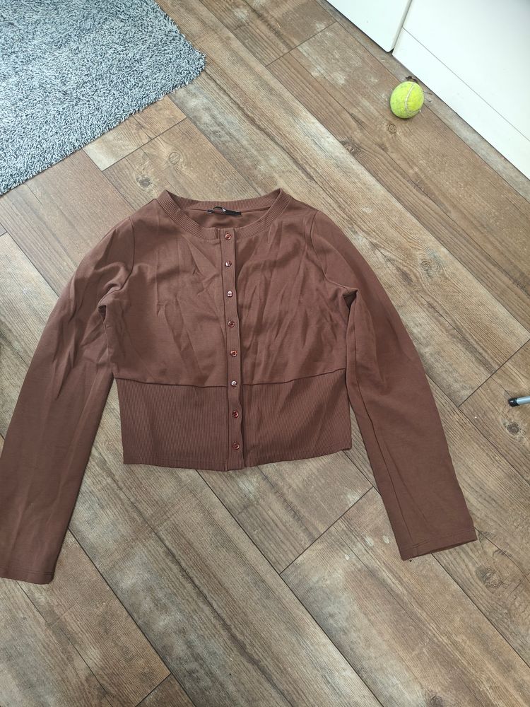 Very Brown Button-Up Cardigan