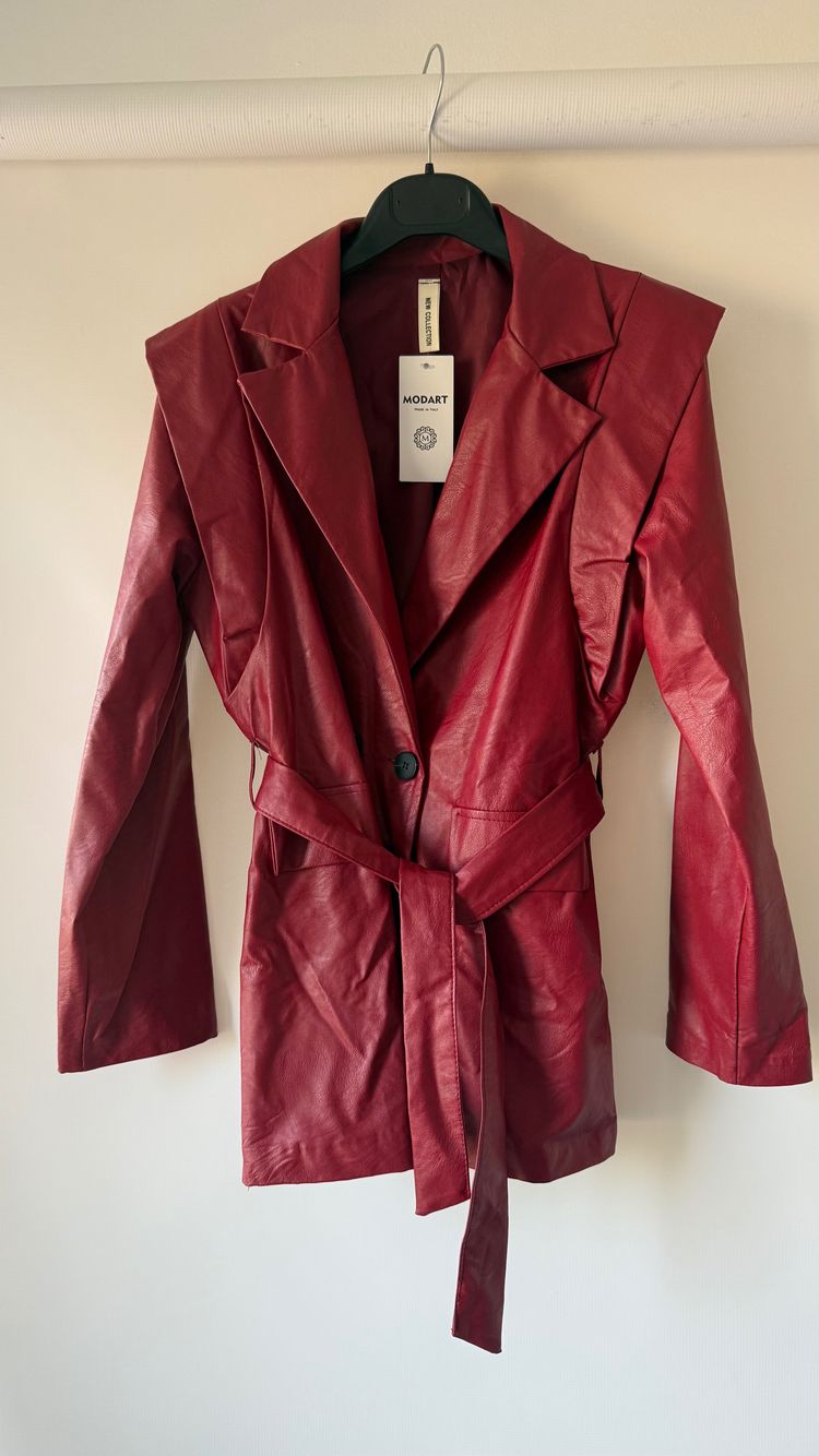 Other Kurtka ramoneska damska skajka  Red  Blazer Jacket product image