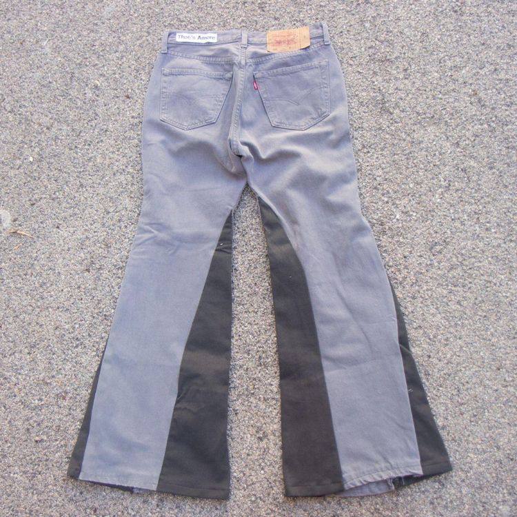Levi's 501 two-tone flared jeans