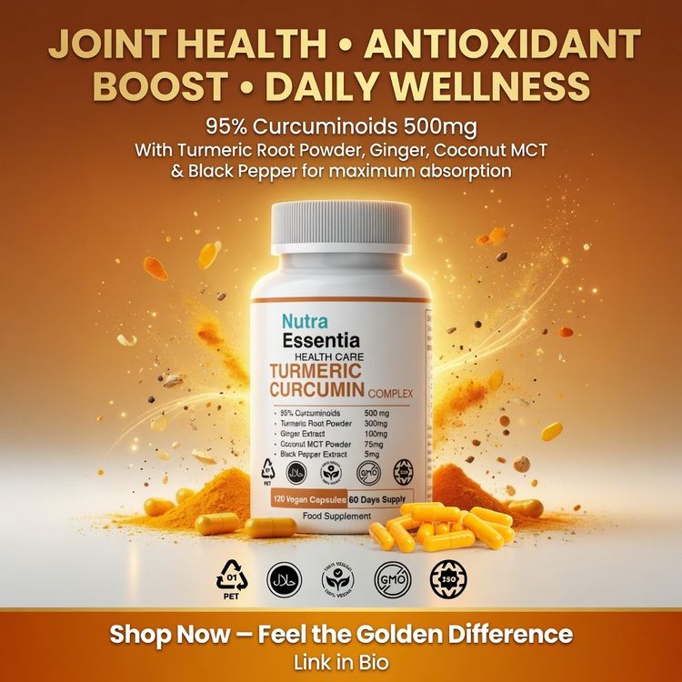 Nutra Essentia Turmeric Curcumin Complex Vegan Capsules