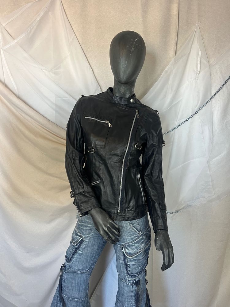Black Leather Biker Jacket