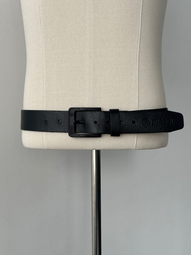 Diesel 1990s Leather Logo Belt - W36-43