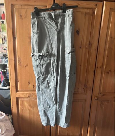 Grey Cargo Pants