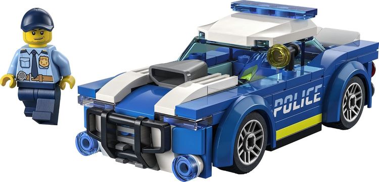 Lego City Police Car Building Set obraz 3