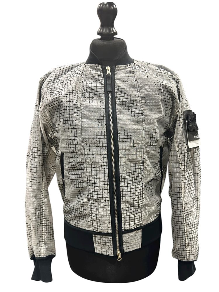 Stone Island Stone Island Shadow project Distorted Ripstop grey patterned bomber jacket Small BNWT product image