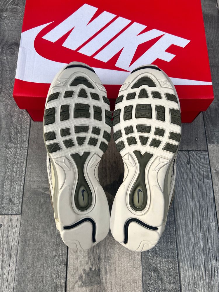 Nike Air Max 97 SE Trainers - ‘Light Bone Medium Olive’ - Size UK 7.5  8
