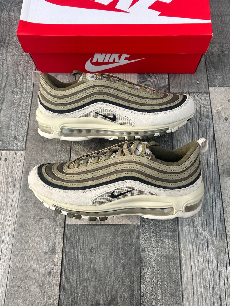 Nike Air Max 97 SE Trainers - ‘Light Bone Medium Olive’ - Size UK 7.5  4