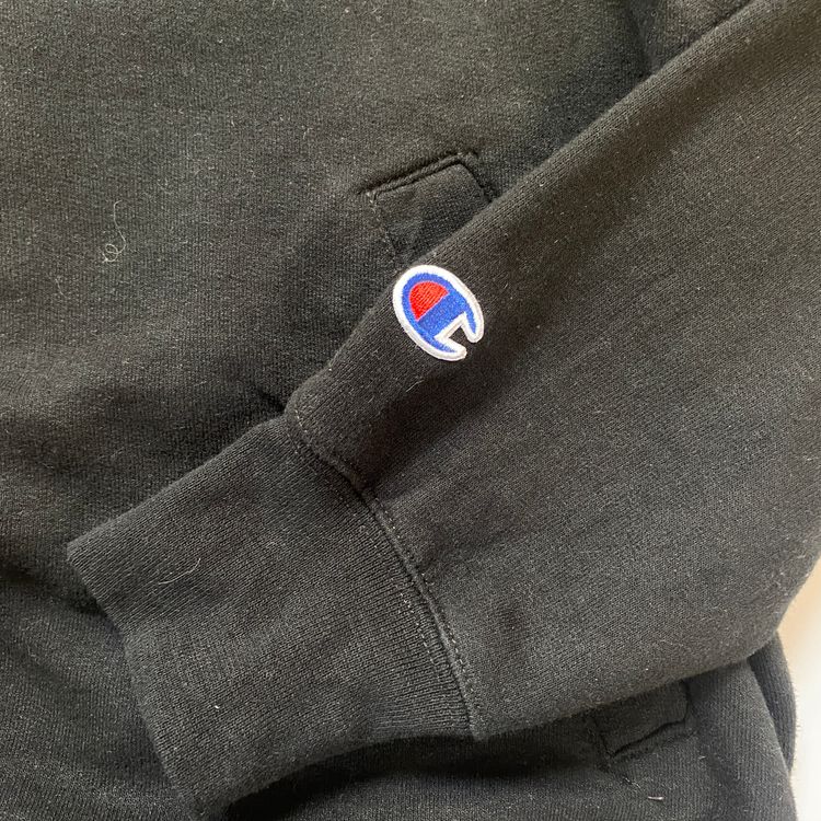 Champion Quarter Zip Sweatshirt - Black (Medium) obraz 6