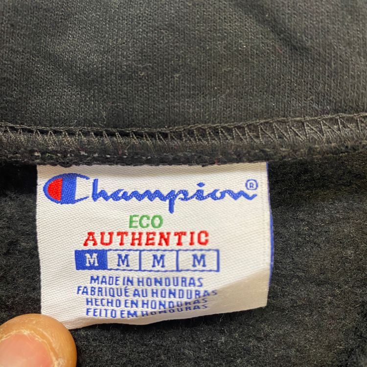 Champion Quarter Zip Sweatshirt - Black (Medium) obraz 5