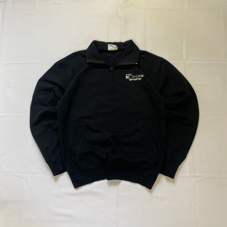 Champion Quarter Zip Sweatshirt - Black (Medium)